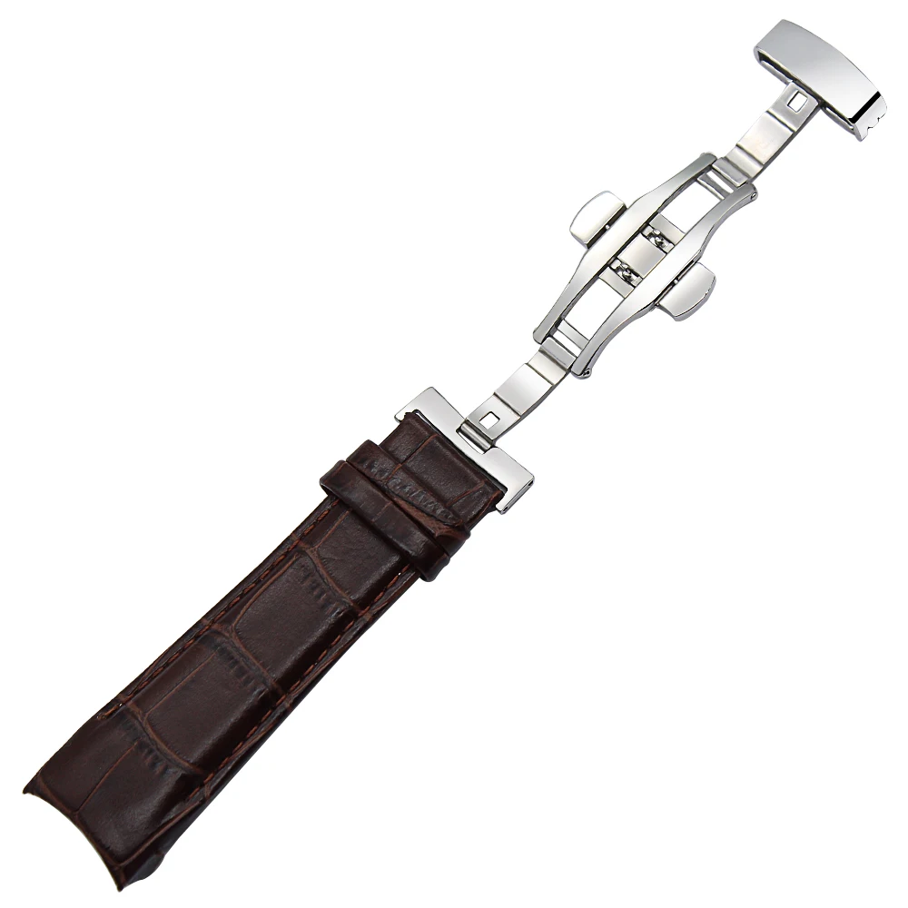 Ремешок из натуральной телячьей кожи для часов Tissot 1853 T035 ремешок с пряжкой Buterfly
