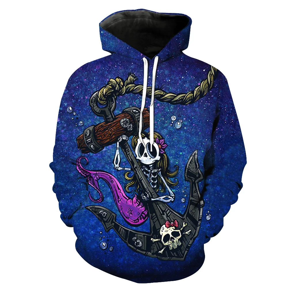 Cloudstyle Skulls Hoodies Hot Selling Hooded Sweatshirt Streetwear Style Pullover Plus Size Sportwear 3d Tracksuits Plus Size