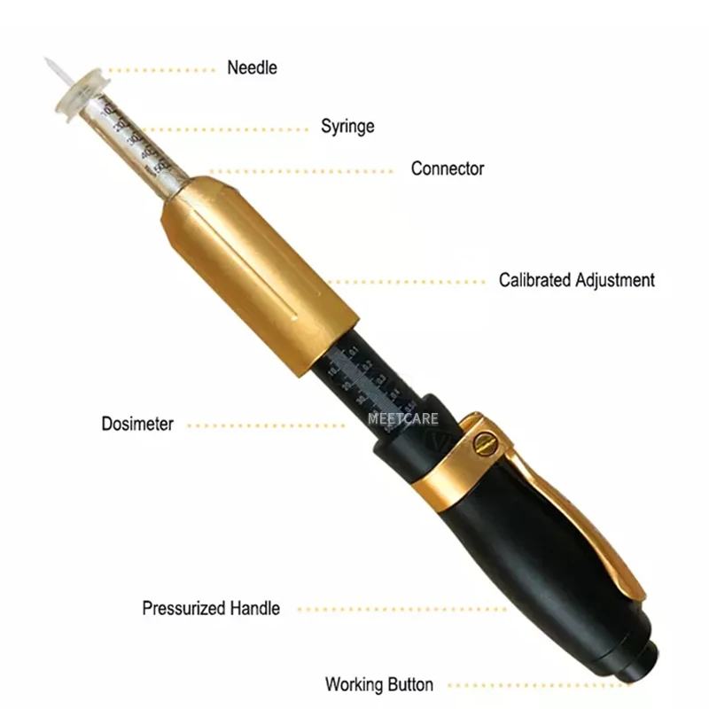 Hyaluron ручка для нанесения тату распылитель удаление морщин непрерывное высокое давление для против морщин лифтинг губ Hyaluron пистолет