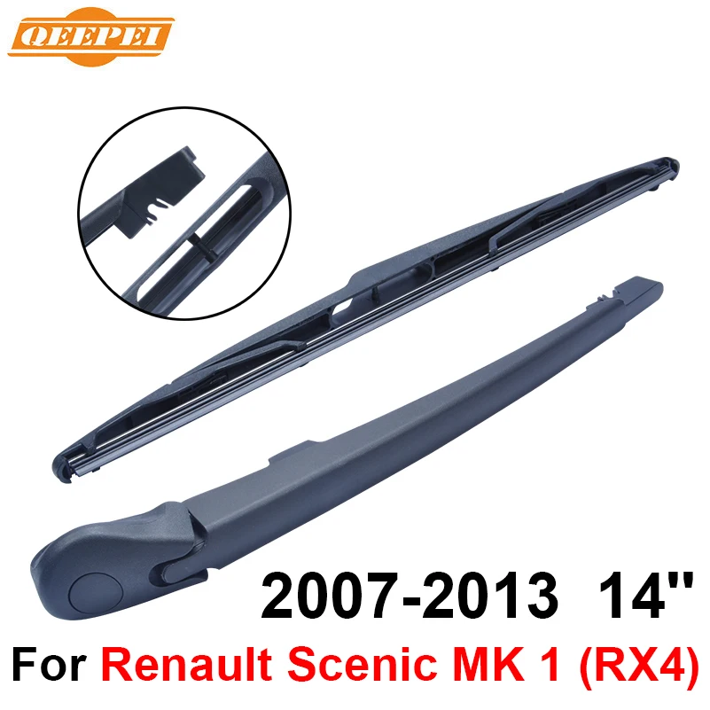 QEEPEI Rear Windscreen Wiper and Arm For Renault Scenic MK 1 (RX4) 2007