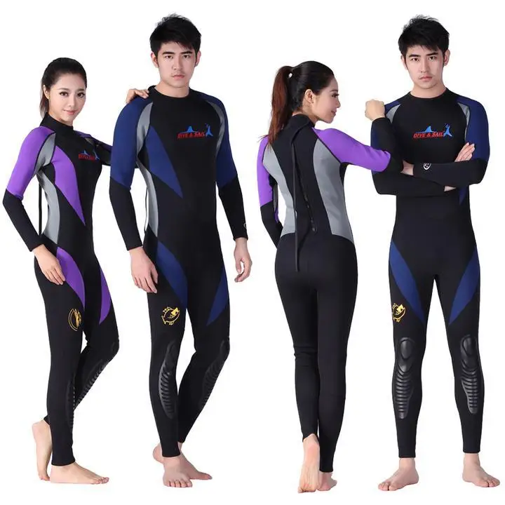 

1.5mm Men's & Women's Neoprene Snorkeling Long Sleeve Wet Suit Scuba Diving Jump Suit Free Shipping
