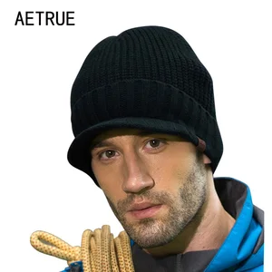 2018 брендовые шапочки Skullies зимняя шапка трикотажные Зимние шапки для Для мужчин Для женщин Кепки теплые Touca капот Балаклава Повседневное Новая шапочка - изображение