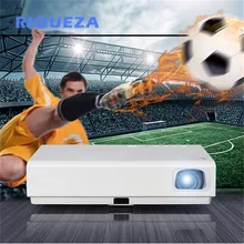Riqueza x3001 dlp projetor com alta brilhante 3led luz 3000 lumen tela livre tv projetor com projetor curto lance