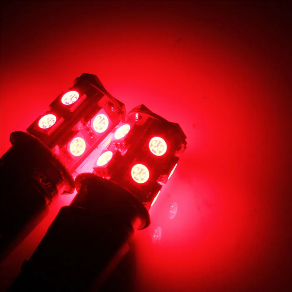 ANGRONG 2 шт. 1156 BA15s R10w 245 13 SMD LED Сигнал поворота противотуманная фара DRL Красный 12В