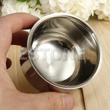 Shaving brush 7.2cm Stainless Steel Metal Men’s Shaving Mug Bowl Cup For Shave Brush