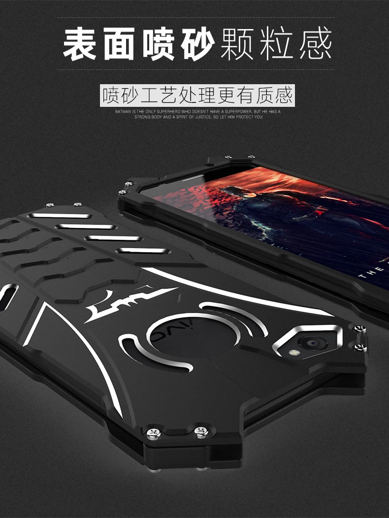 R-just для Vivo X9s X9s Plus чехол для телефона металлический алюминиевый Броня Бэтмен задняя крышка для мобильного телефона для Vivo X9sPlus Coque Fundas чехлы