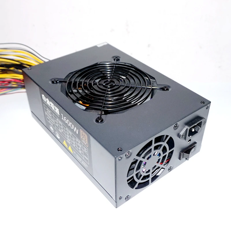 80 Gold ATX Power Supply 1600W Ethereum Asic Bitcoin Monero Miner PSU For R9 370 380 RX 470 480 570 580 GTX 1060 6 Graphics Card 80 Gold ATX Power Supply 1600W Ethereum Asic Bitcoin Monero Miner PSU For R9 370 380 RX 470 480 570 580 GTX 1060 6 Graphics Card