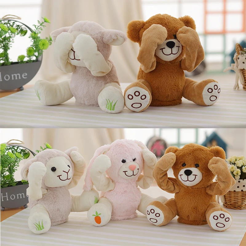 New Bear Toys Peek a Boo Teddy Bear Play Hide And Seek Lovely Cartoon Stuffed Kids Birthday Gift 30cm Cute Music Bear Plush Toy New Bear Toys Peek a Boo Teddy Bear Play Hide And Seek Lovely Cartoon Stuffed Kids Birthday Gift 30cm Cute Music Bear Plush Toy