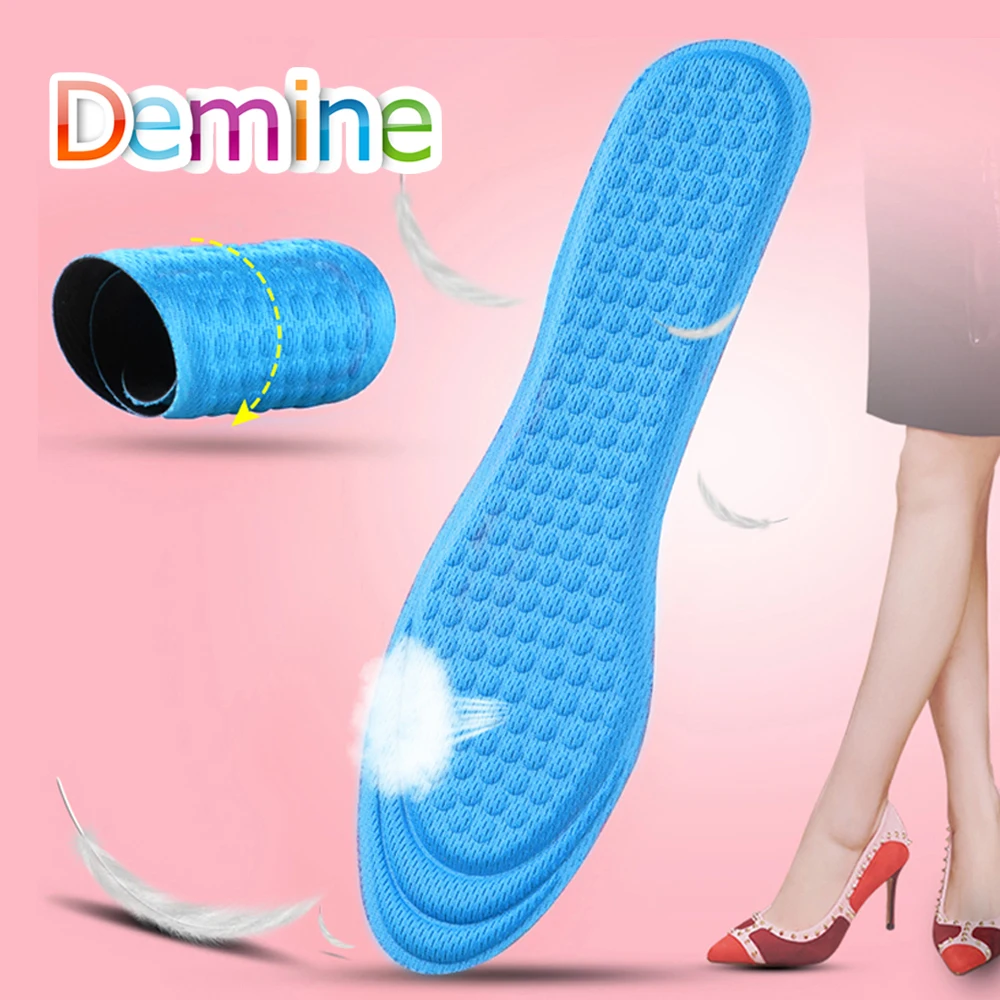 

Demine Chinese Herbology Health Care Insoles for Women Foot Massage Soft Comfort Deodorant Lightweight Shoe Pad Pain Relief Sole
