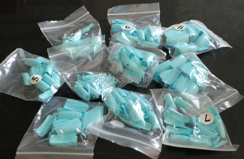 

Blue Sky Colour Fake Nail 1000pcs False Nail Tips UV Acrylic Fake False Nails Tips For All Types Ladys