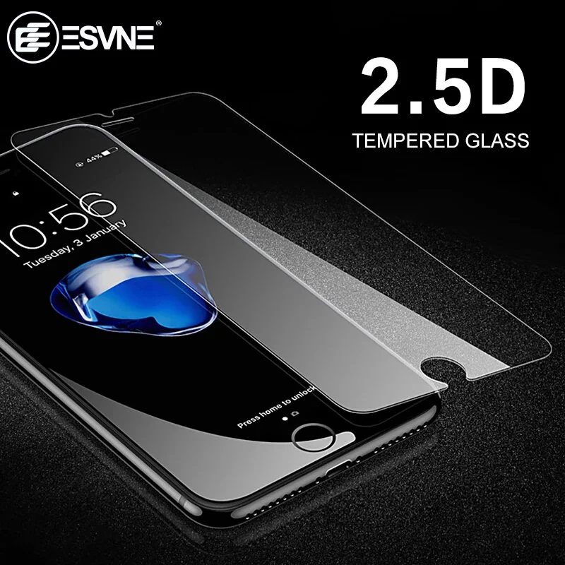 ESVNE 0 33 мм Твердость 9H HD закаленное стекло для iPhone 6 6s 7 8 plus X защита экрана с защитой