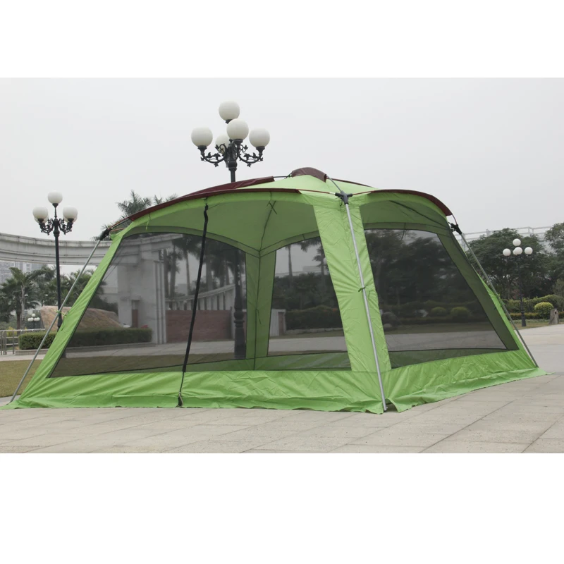 4 угловой Тент Открытый навес палатка солнцезащитный от комаров 5-8 Кемпинг Тент Укрытие больше людей барбекю Пляжная палатка для отдыха