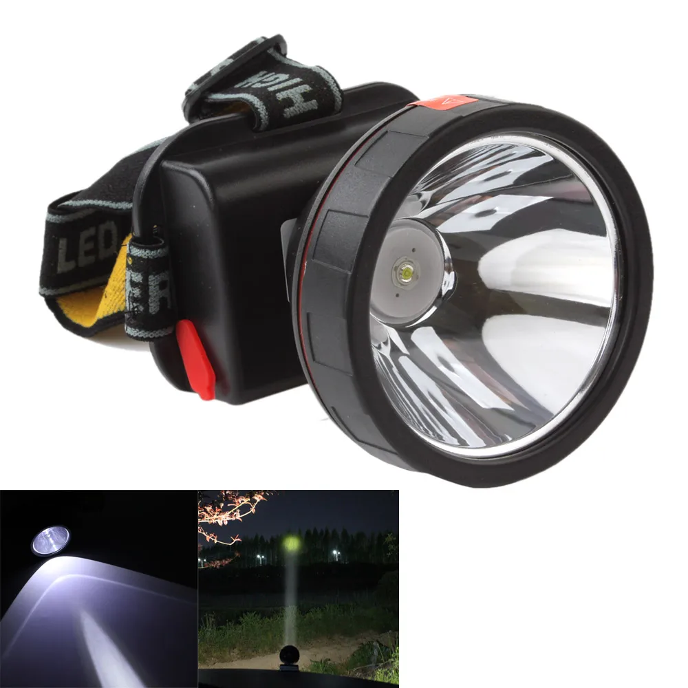 Goedkoop Oplaadbare 3000LM LED Koplamp Verstelbare Hoofdband Outdoor Camping Head Light Lamp Torch Ingebouwde Batterij + Lader