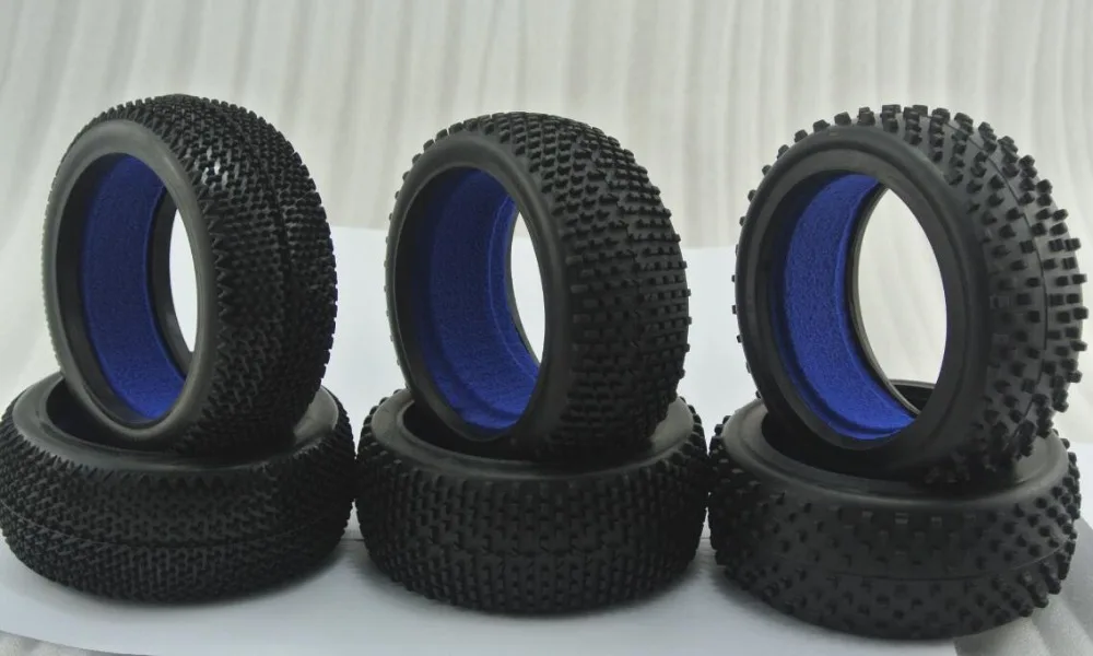 MIBIDAO 4Pcs 38mm Rubber Tires Set For 1/18 Kyosho MINI-Z 4