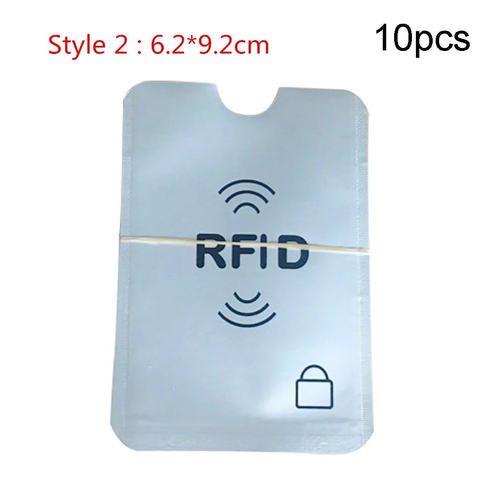 10 шт. удобный чехол для карт ультратонкий RFID Pro протектор держатель для карт прочный паспорт алюминий - Цвет: 2