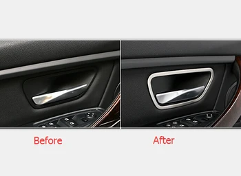 

Inner Decoration Accessories Door Interior Handle Bowl Cover Trim For BMW 3 Series F30 316i 320i 328i 2013 2014 2015