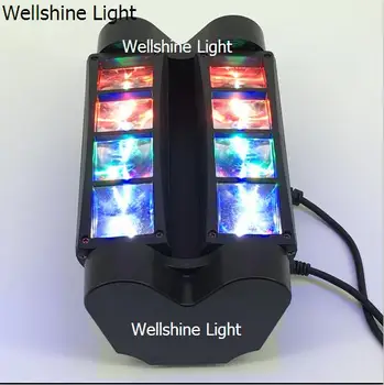

8PCS/LOT DMX spider moving head beam 8x10w LED rgbw