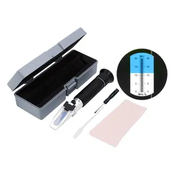 

Handheld Sugar Solution Brix Refractometer Honey Beer Fruit Refractometer Fluid Sweetness Saccharimeter Concentration Meter Test