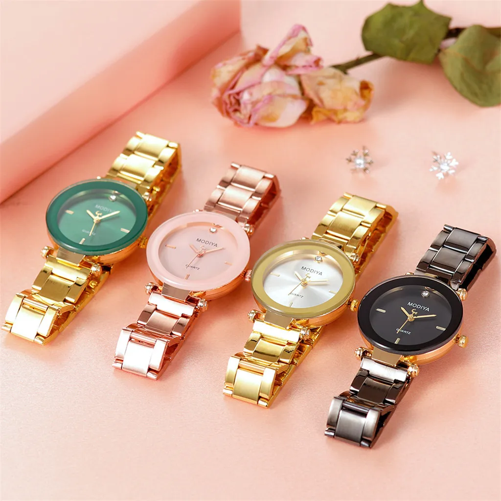 

Metal Bracelet Stainless Steel Sport Quartz Hour Wrist Analog ladies women Wrist watches Dress watch gifts Wrist Party decoratio