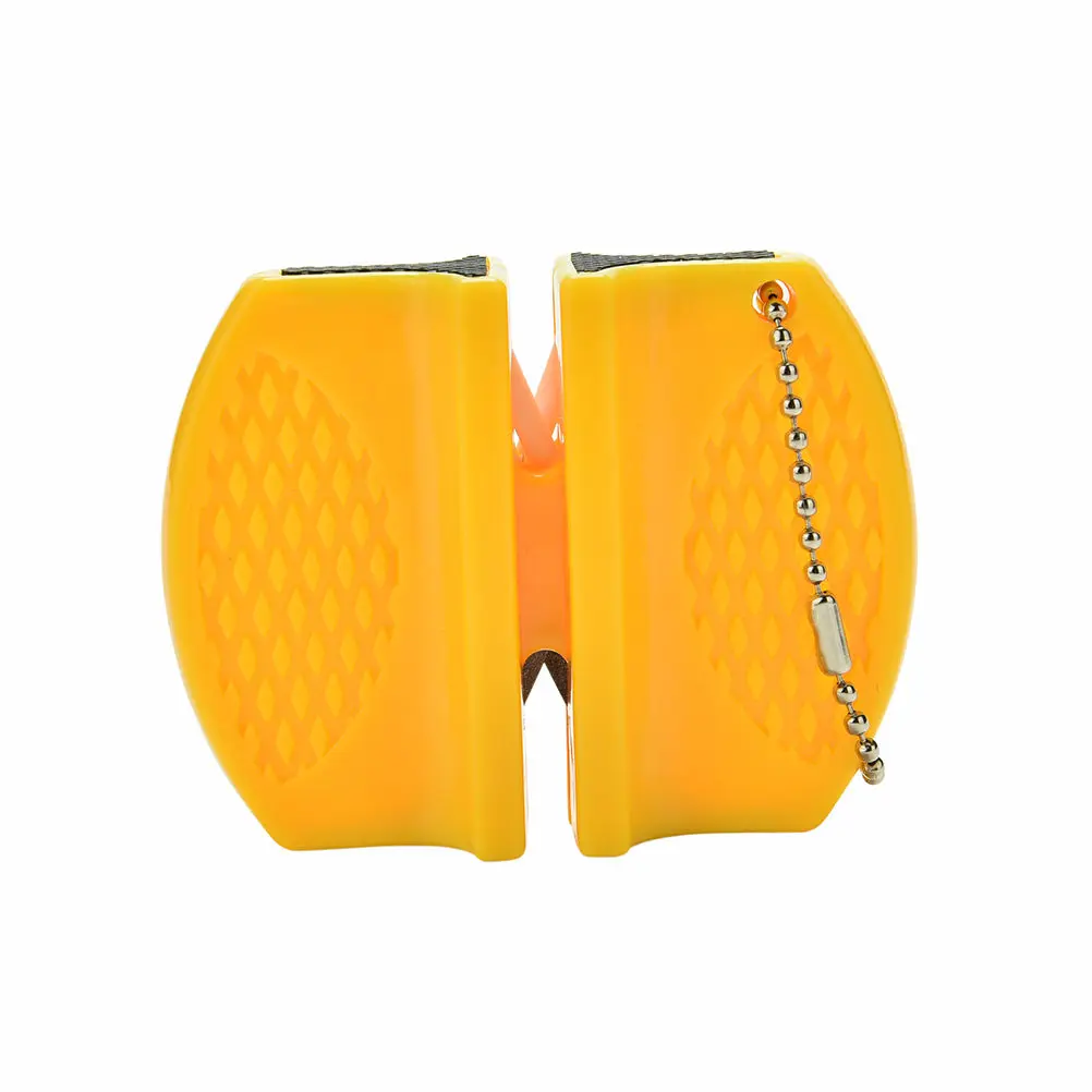 Portable Mini Kitchen Knife Sharpener Kitchen Tools Accessories Creative Butterfly Type Two-stage Camping Pocket Knife Sharpener