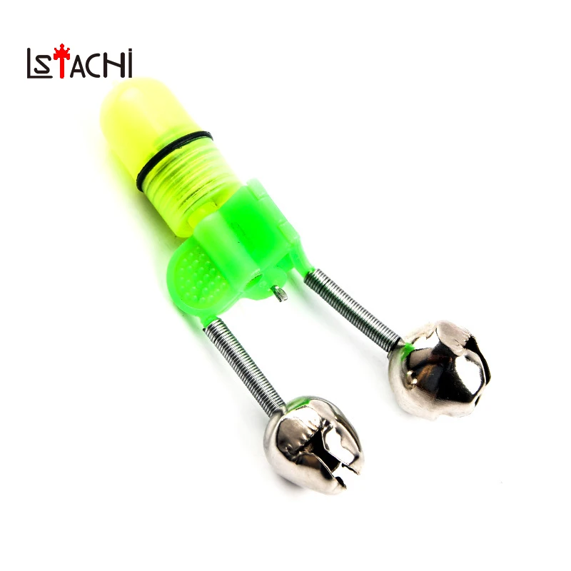 LSTACHi 7.5cm 10g LED Fishing Rod Bite Alarm Bells Ring Lures Accessory Red Light Alerter Outdoor Fish Tool | Спорт и развлечения