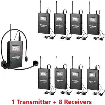 

TAKSTAR WTG-500 UHF Wireless audio system for Tourist guide/Simultaneous interpretation/Teaching 1 Transmitter + 8 Receivers