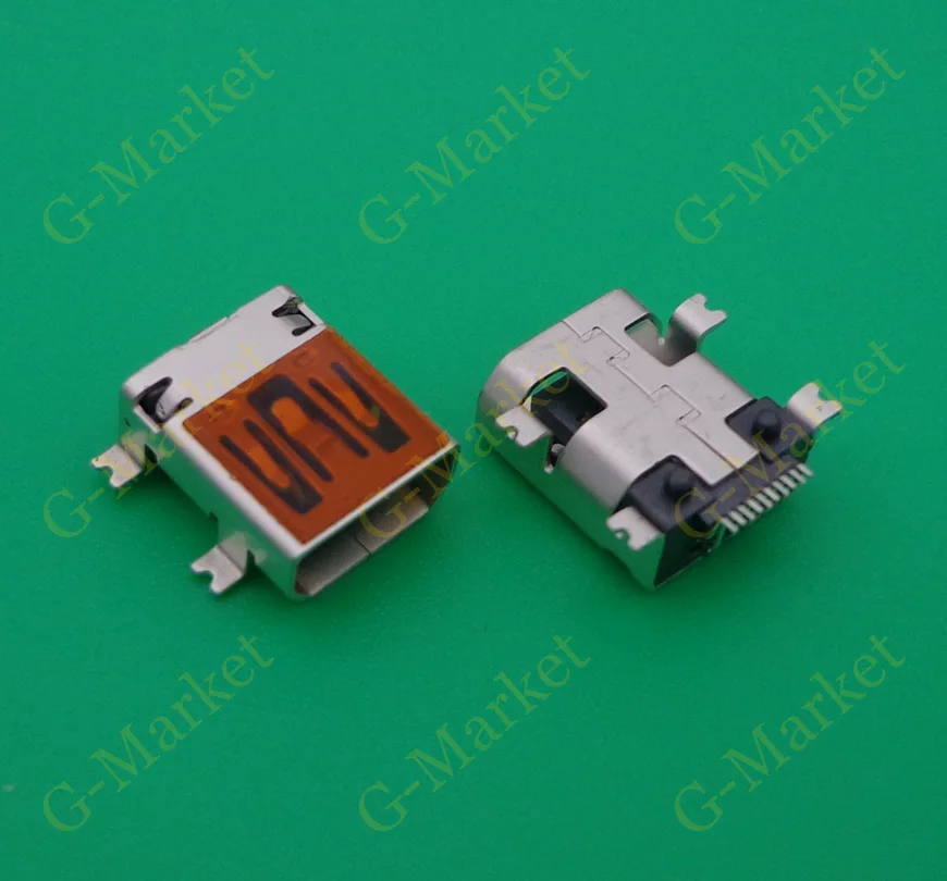Высококачественный 10 контактный мини USB разъем 10p зарядный порт Mini usb 4 SMT 50X|connector