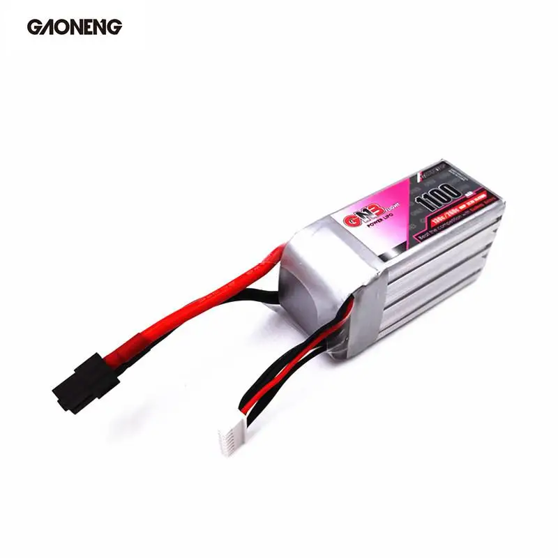 Перезаряжаемые Gaoneng ГНБ 1100 мАч 6 S 130C 22 2 В Li-на Lipo Батарея W/XT60 Plug соединение для RC
