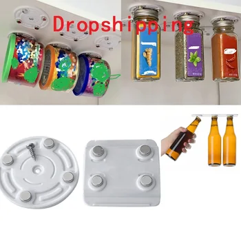 

CanLoft Magnetic Canned Food Aerial Hangers Magnetic Hooks Save Space In Your Pantry Strong Refrigerator Storage Tool Dropshippi