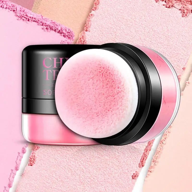 3 Colors Rose Essence Blusher Beauty Makeup Cosmetic Cheek Blush Powder