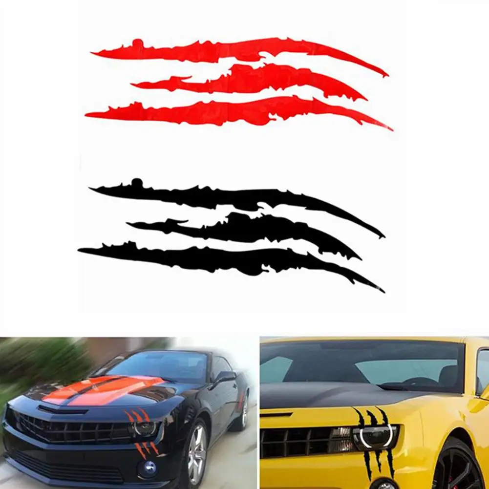 

Unique Scratch Mark Pattern Car Vehicle Light Lamp Brow Decor Sticker Decal