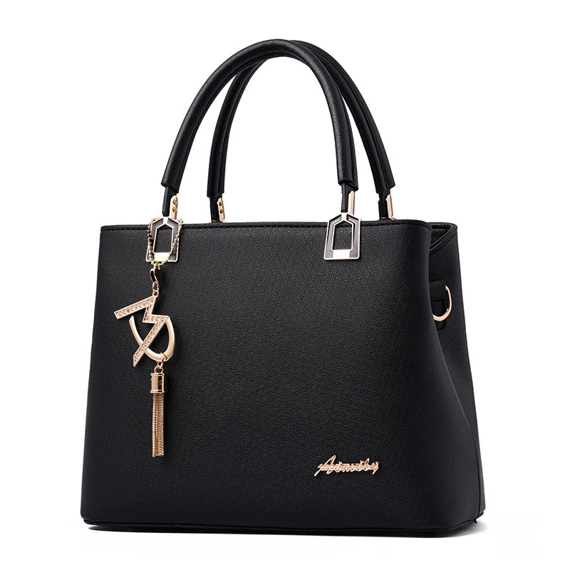 

2019 Spring New Fashion Embossed Handbag Korean Version Of The Tassel Pendant Shoulder Bag High Quality Messenger Bag
