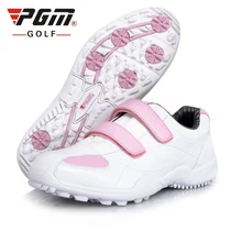 Pgm Женская легкая обувь для гольфа на низком ходу, женская спортивная обувь на застежке-липучке, нескользящая спортивная обувь, спортивные кроссовки без косточек, AA10098