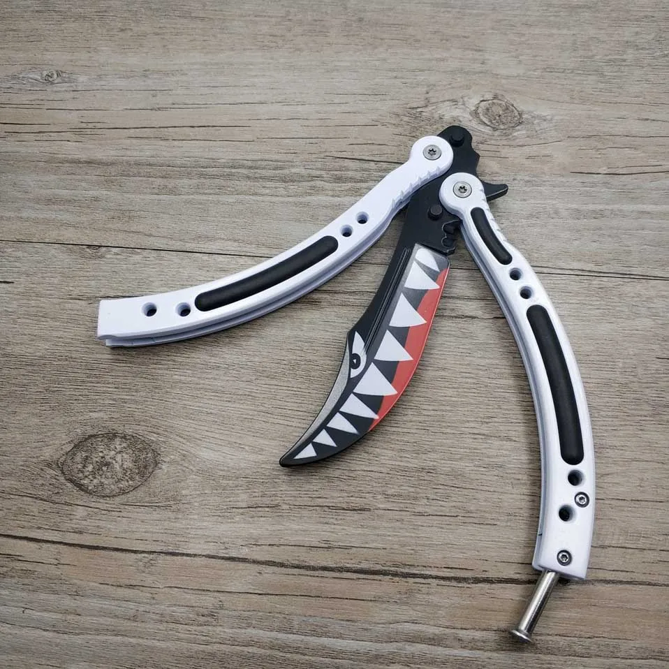 Дропшиппинг CS GO бабочка в ноже Karambit нож бабочка складной тренировочный нож игровой нож тупое лезвие без края инструмент