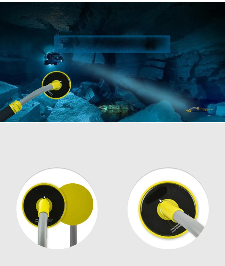 Высокое качество полностью водонепроницаемый 30 м рук индукции Pinpointer Gold детектор металла подводный Охотник за сокровищами