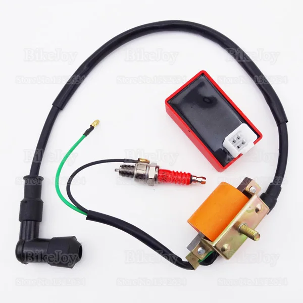 

Performance Racing Ignition Coil + A7TC Spark Plug + 5 Pins AC CDI Box for 50cc 70cc 90cc 110cc Pit Dirt Bike ATV Quad Go Kart