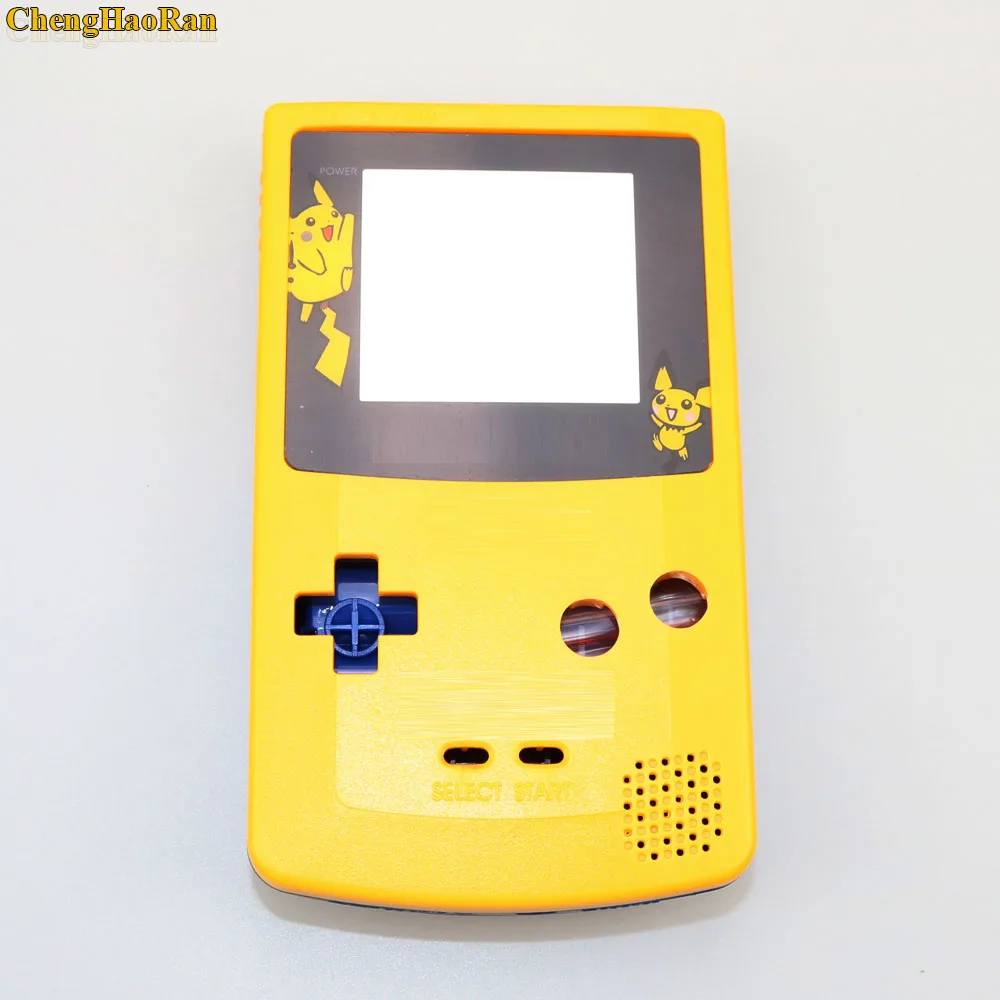 Для nintendo Game Boy цветная консоль GBC чехол с отвертками Корпус чехол Ограниченная серия желтый и синий Покемон Пикачу чехол в виде ракушки