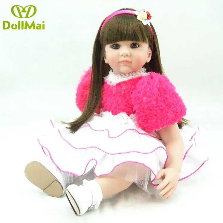 

NPK Lifelike Reborn Baby Dolls Silicone Full Body Kids Playmate Gift For Girls 24 Inch Babies Alive Doll Soft bebes Reborn Toys