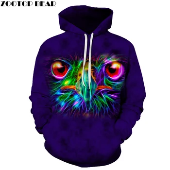 

Digital Owl Unisex Hoodie 3D Print Sweatshirts Pullover Harajuku Mens Hoody Streetwear Coat for Autumn 2018 Cloth 6XL Drop Ship