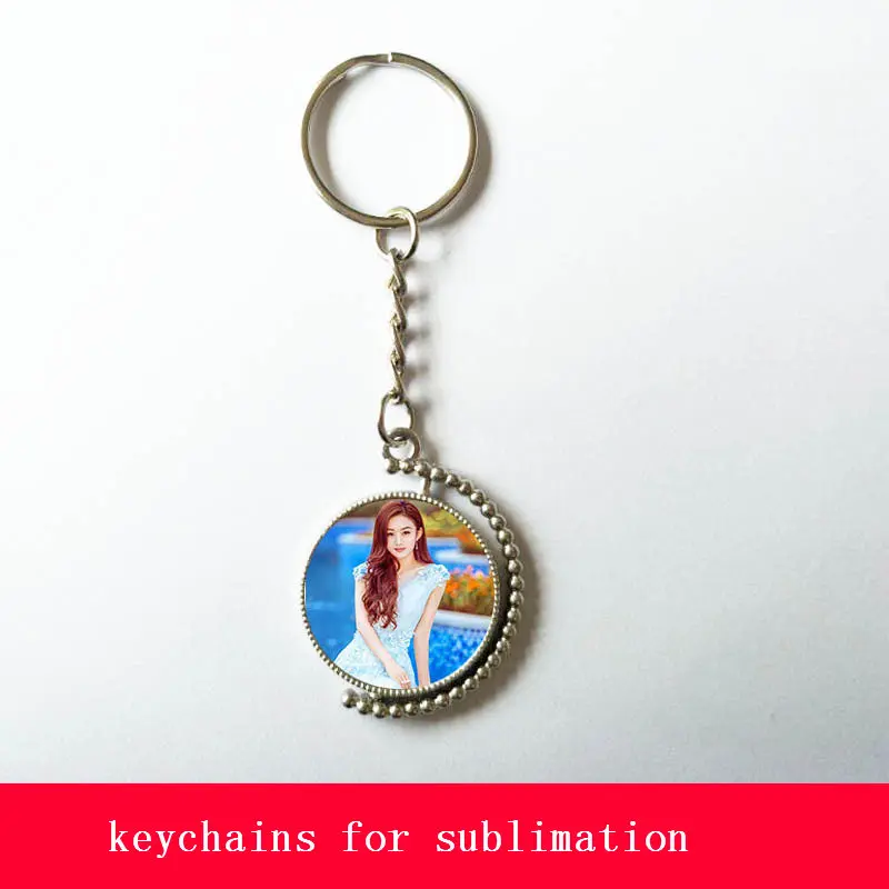 

key ring for sublimation fashion keychains for women lover's gifts thermal transfer printing key chain jewelry new style