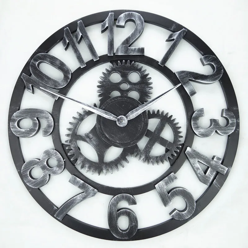 Handmade Large Retro Luxury Rustic Art Vintage Decorative Handmade Large Retro Luxury Rustic Art Vintage Decorative Wood Gear Wall Clock On The In Clocks From Home Garden Aliexpress