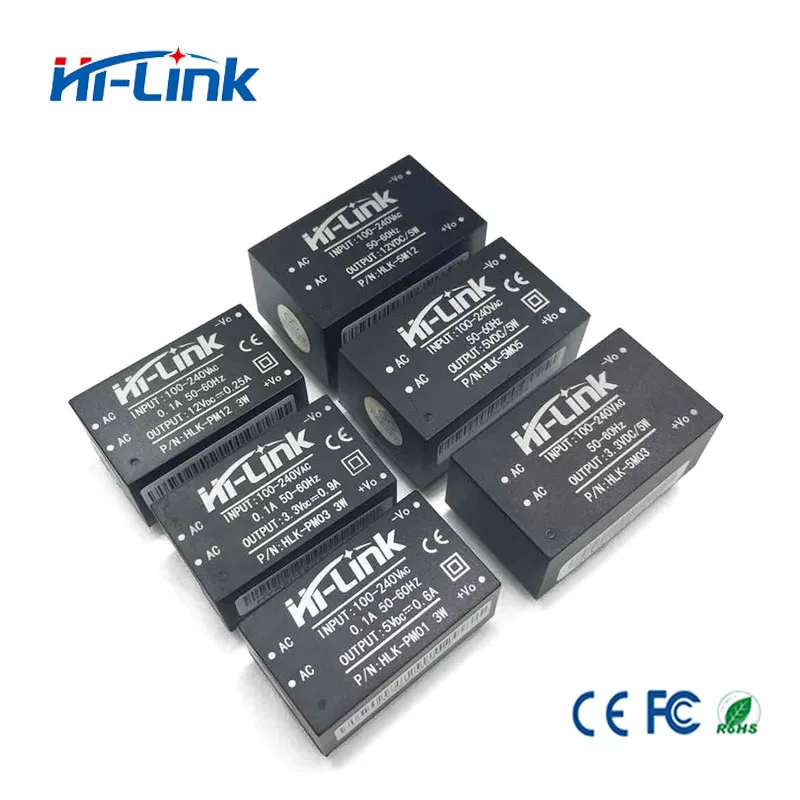 HLK-5M03 HLK-5M05 HLK-5M09 HLK-5M12 AC DC 220V 3,3 V/5 V/12 изолированный импульсный понижающий модуль питания поставить домашней автоматизации