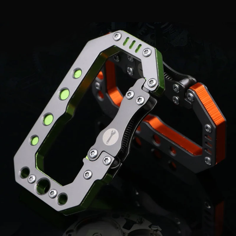 H1066-A edc بقاء التخييم التنزه في الهواء متعددة الوظائف مفتاح سلسلة حقيبة مشبك هوك حلقة مشبك قفل مشبك سريع