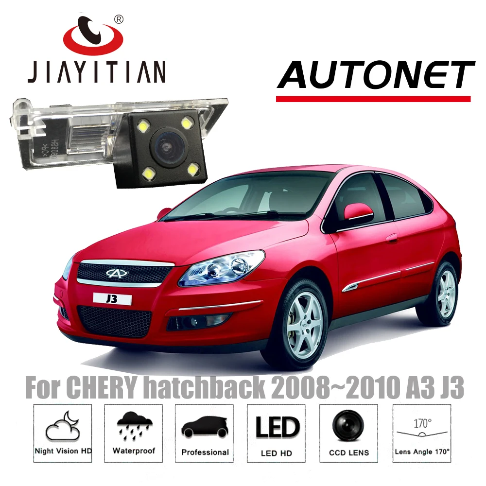 

Камера заднего вида JiaYiTian для CHERY A3/J3 M1 Хэтчбек 2008 ~ 2010 CCD парковочная камера с номерным знаком