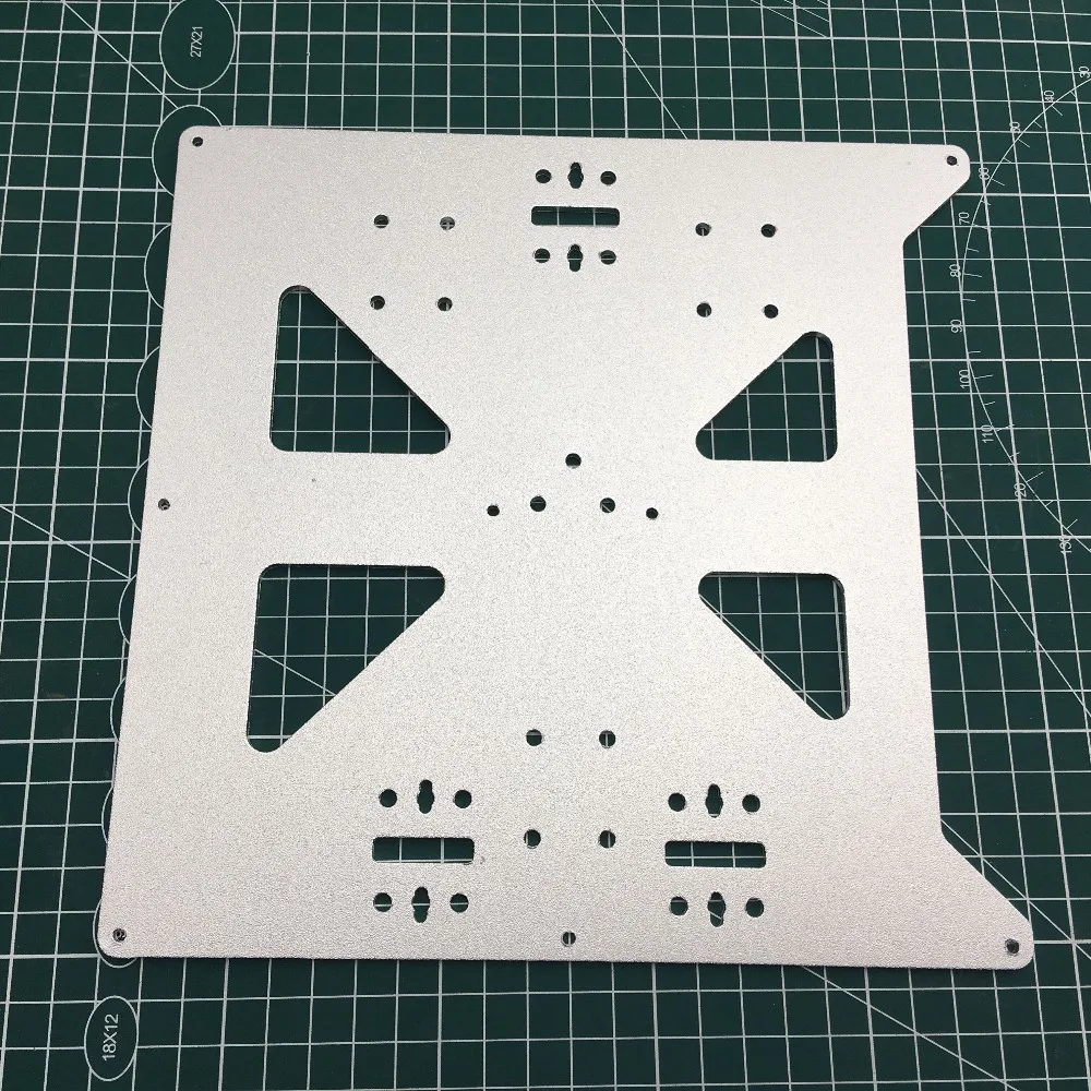 1 шт. Reprap Prusa i3/Anycubic MEGA i3 анодированный алюминиевый сплав Подогреваемая кровать Поддержка Y Каретный лоток для 3D принтера 1 шт. Reprap Prusa i3/Anycubic MEGA i3 анодированный алюминиевый сплав Подогреваемая кровать Поддержка Y Каретный лоток для 3D принтера
