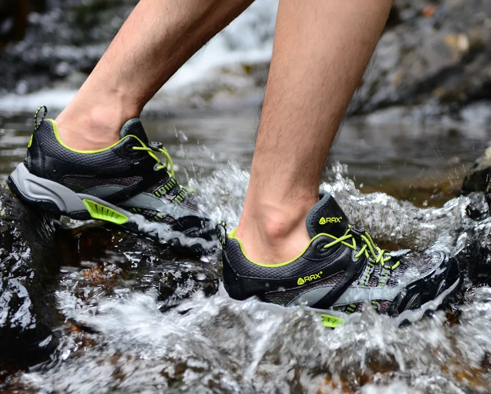 RAX Men Breathable Outdoor Summer Upstream Shoes Men Lightweight Trekking Shoes For Men Aqua Water Shoes Senderismo Hombre