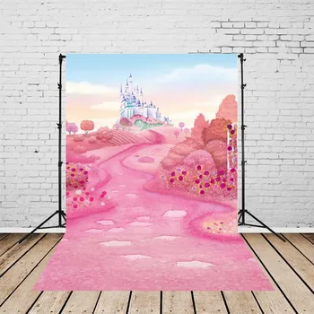 

Palace Castle Pink Photo Background Photography Backdrops Quality Vinyl