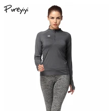 Jlzlshongle/ обувь с застежкой-молнией женские рубашки для иоги эластичный длинный рукав спортивные топы Фитнес спортивные майки топики дышащий спортивный костюм