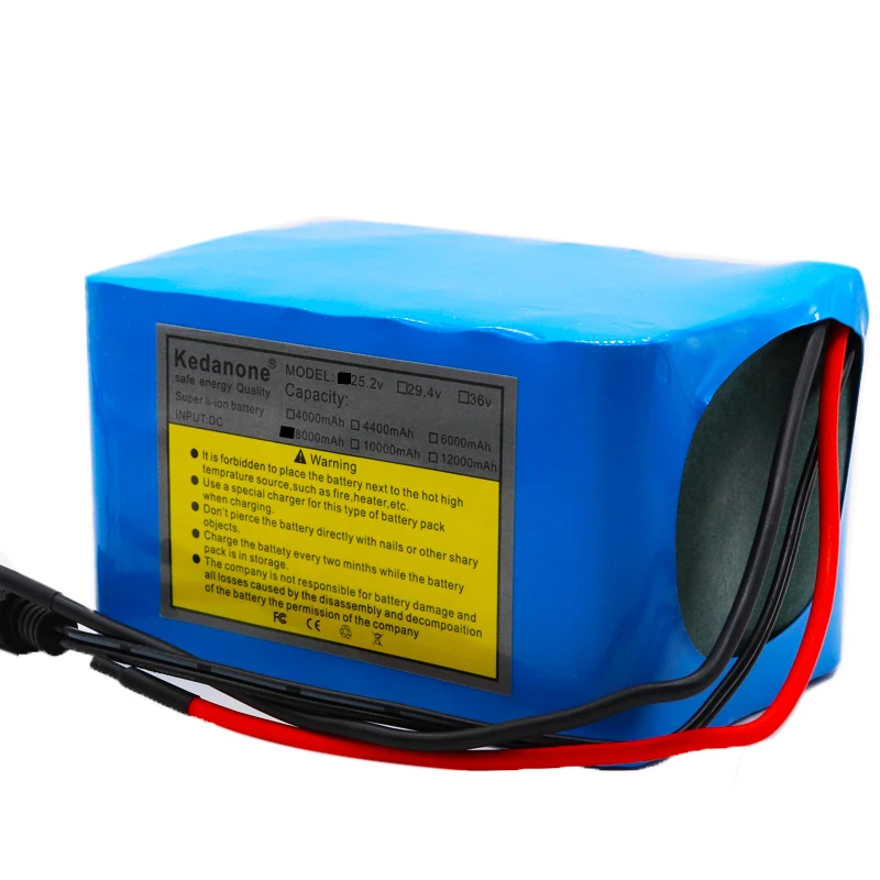 100% 24 v 8Ah литиевая батарея esooter 25 V литий ионный аккумулятор для коляски пакет DC 250 w