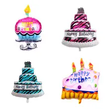 TSZWJ торт ко дню рождения алюминиевый шар, для дня рождения вечерние декоративные шары